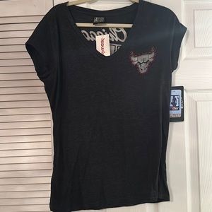 CHICAGO BULLS bling tee shirt large